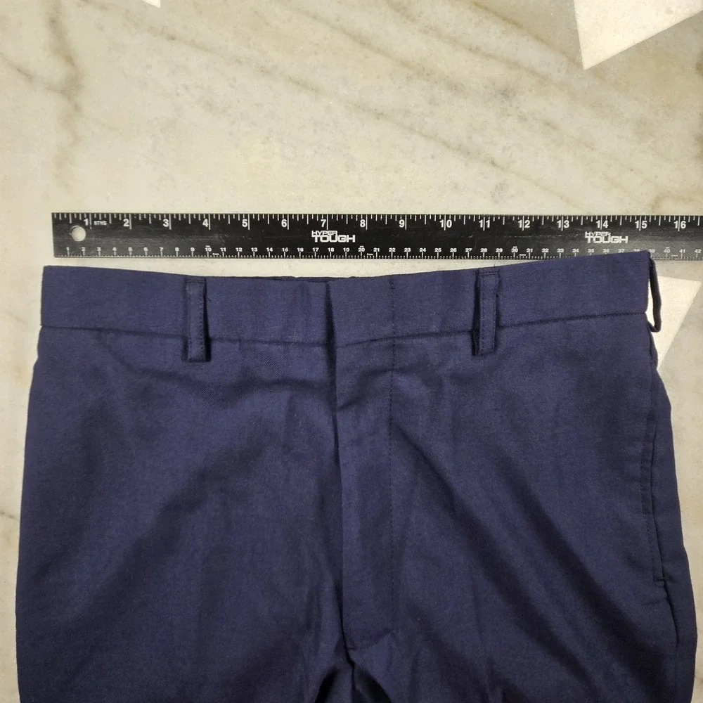 DLA Military Dress Trousers Men 31R Navy Blue Defense Logistics Agency Poly/Wool